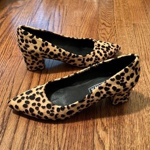 Solsana Leopard block heels